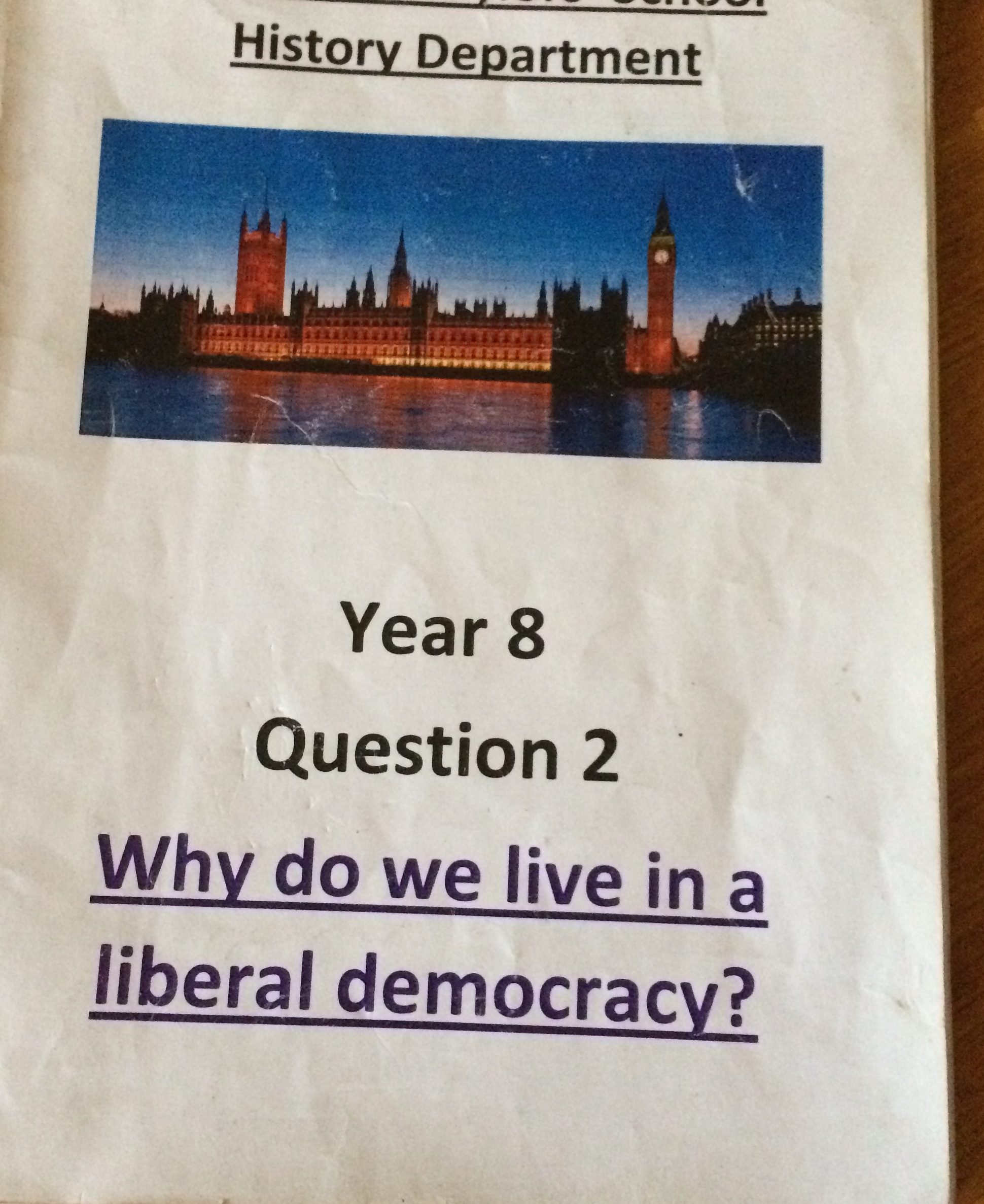 Why do we live in a liberal democracy?